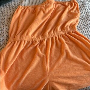 Roxy Vibrant Orange terry romper